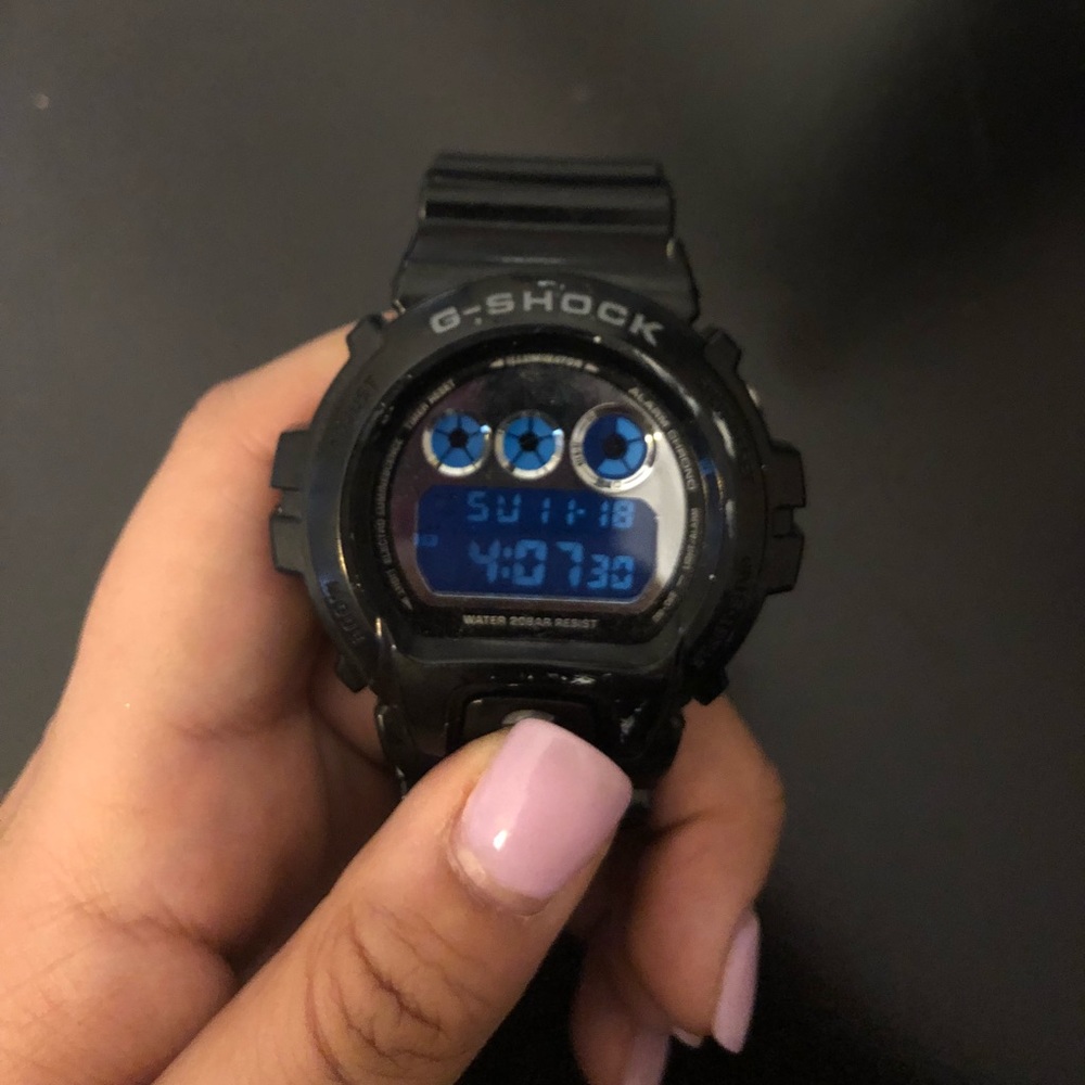 Black adjustable Gshock Watch